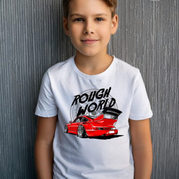 T-shirt, Barsk verden, cars