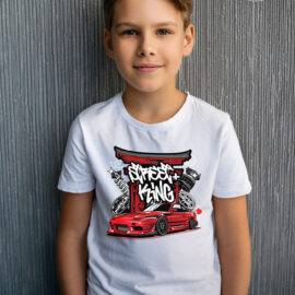 T-shirt, Street king, design av bilar