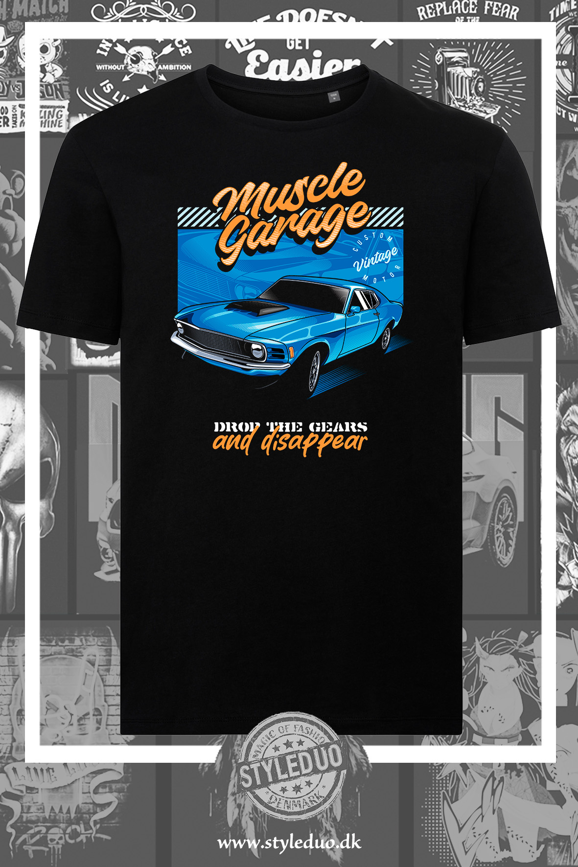 T-shirt, drop the gears