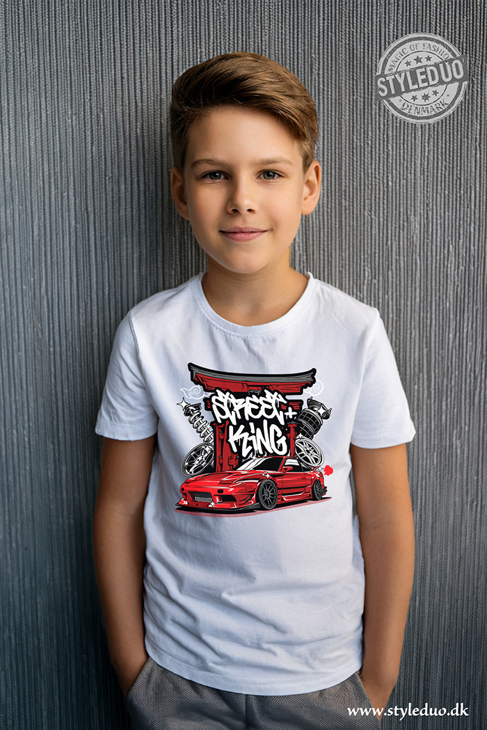 T-shirt, Street king, cars design